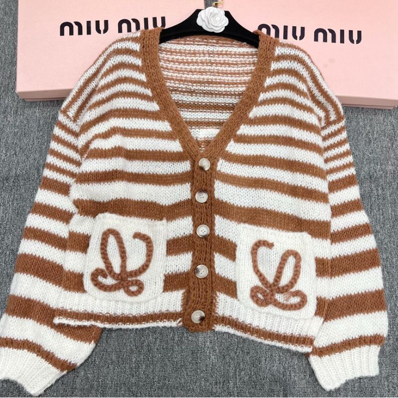 Loewe Signature Mohair Striped Cardigan