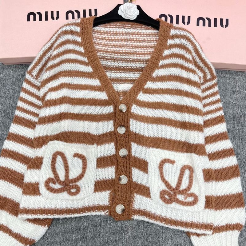 Loewe Signature Mohair Striped Cardigan