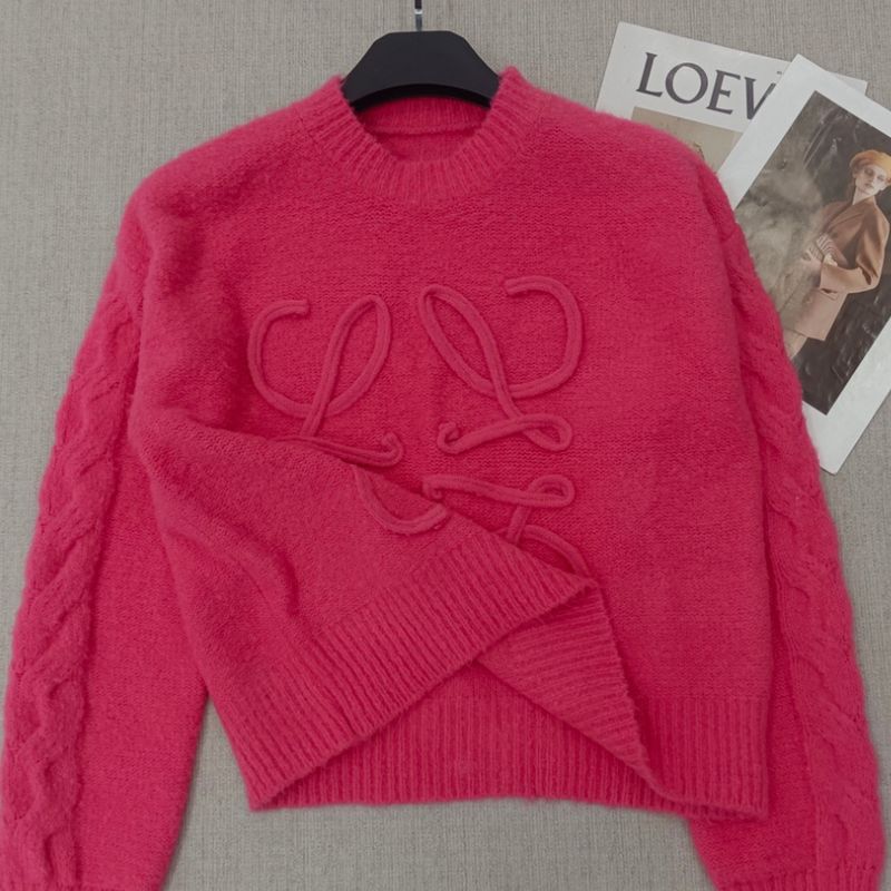 Loewe Tang Yan Mohair Logo Knit Sweater