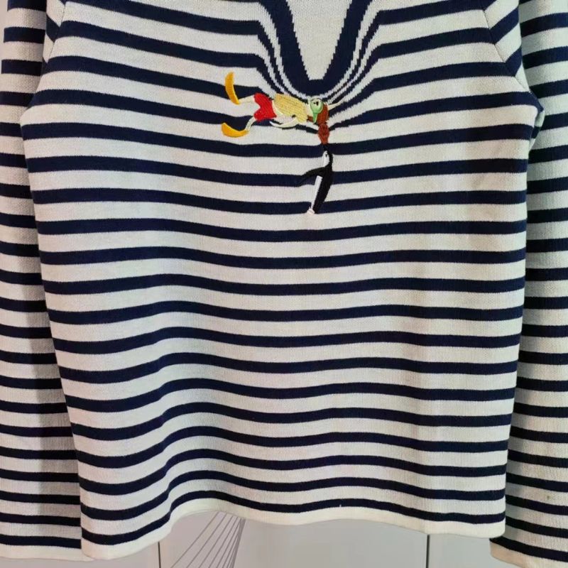 Loewe Suna Fujita Penguin Striped Sweater