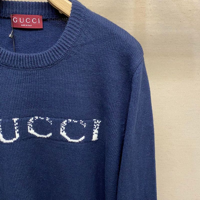 Gucci Disappearing G Intarsia Wool Sweater