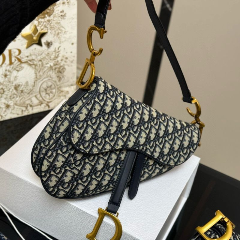 Dior Monogram Saddle Roman Shoulder Strap Bag