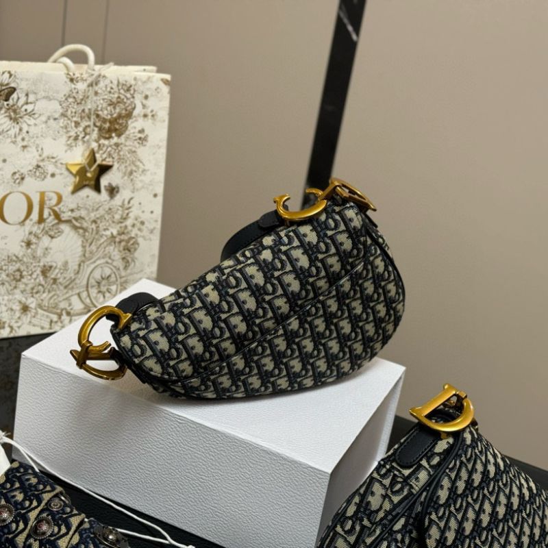 Dior Monogram Saddle Roman Shoulder Strap Bag