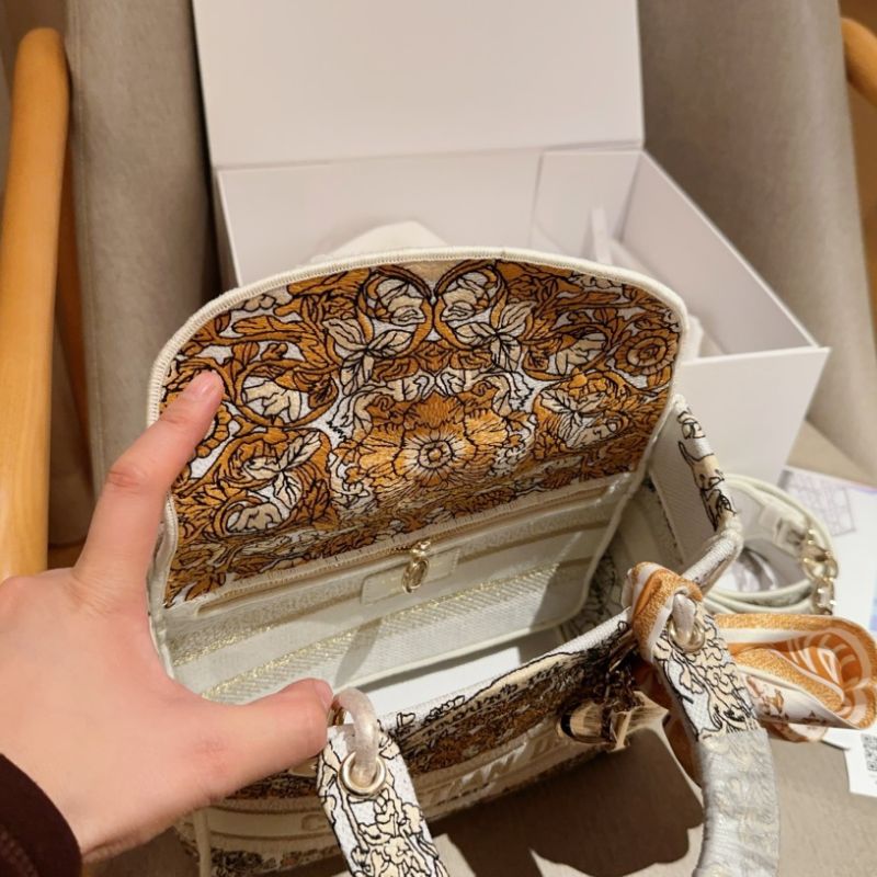 Dior Lady D-Lite Wide Shoulder Strap Diana Bag