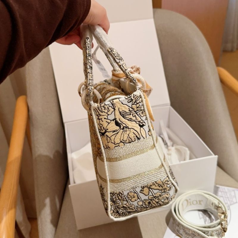 Dior Lady D-Lite Wide Shoulder Strap Diana Bag