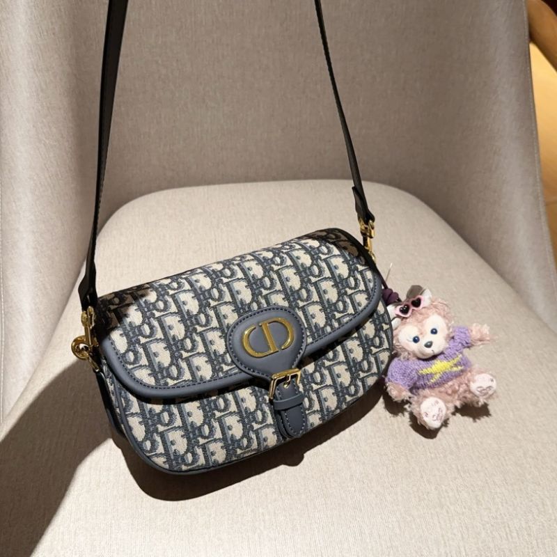 Dior Classic Old Flower Bobby Montaigne Saddle Bag