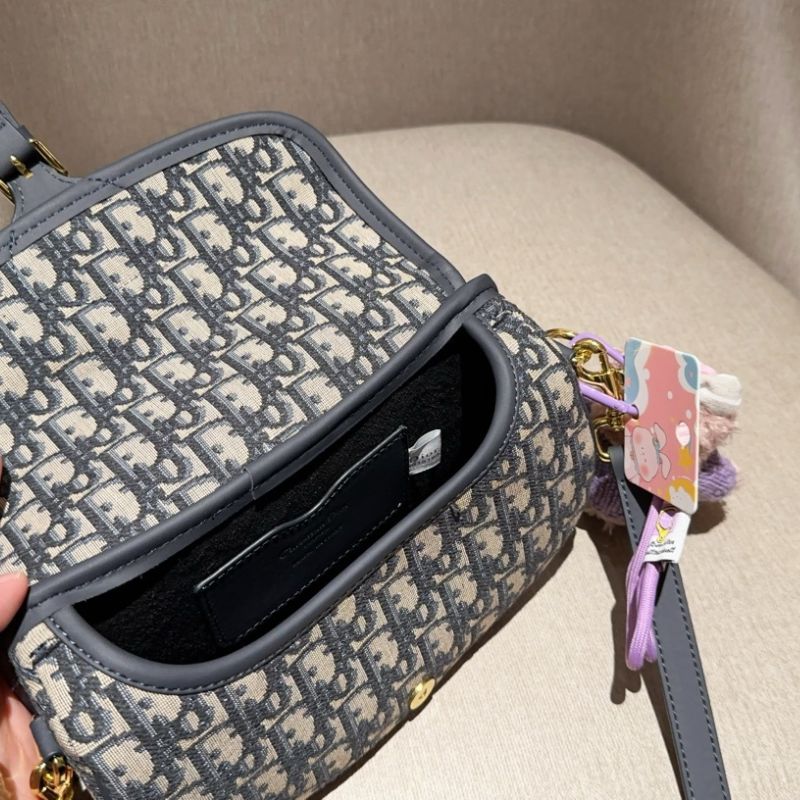 Dior Classic Old Flower Bobby Montaigne Saddle Bag