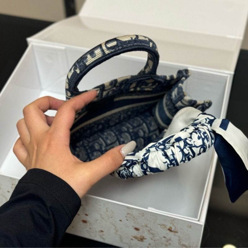 Dior Jacquard Book Tote Bag