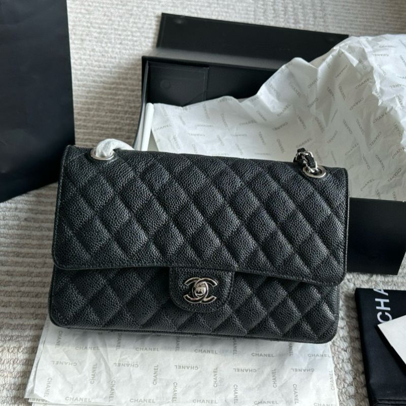 Chanel CF Caviar Leather Handbag