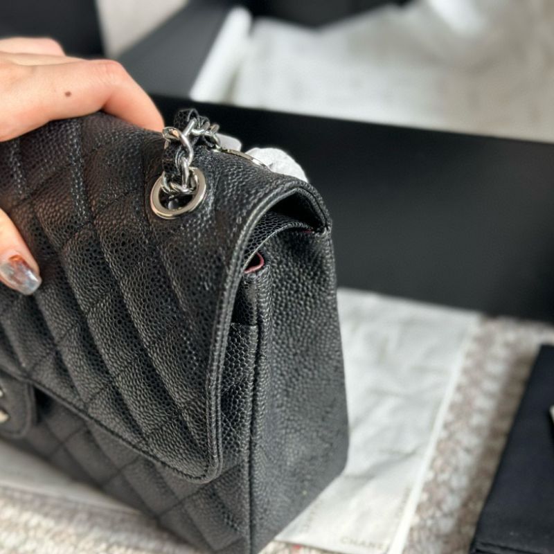 Chanel CF Caviar Leather Handbag