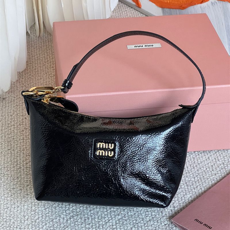 Miu Miu Naplak Patent Leather Bag