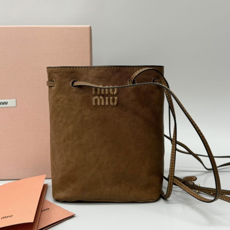 Miu Miu Embossed Lettering Logo Mini Bag