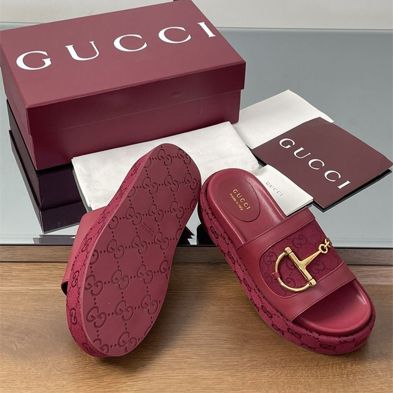 Gucci Women's Horsebit Slipper in GG Supreme