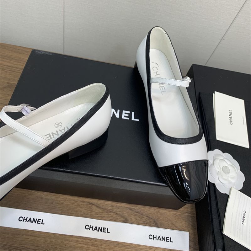 CHANEL Black Block Heels for Women Sandal