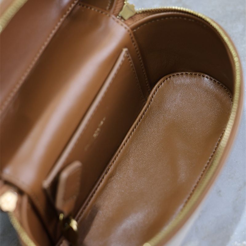 Saint Laurent Uptown Box Leather Top Handle Bag