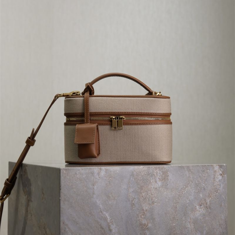 Saint Laurent Uptown Box Leather Top Handle Bag
