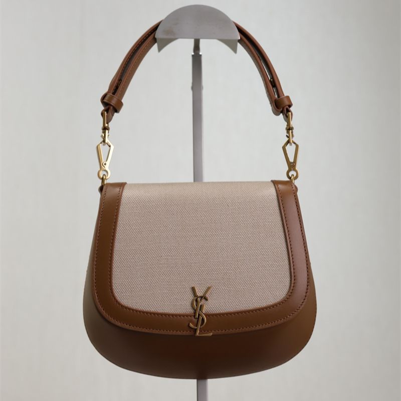 YSL Voltaire Top Handle In Canvas Bag