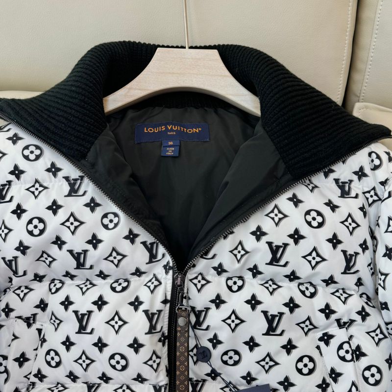 LV 3D Monogram Cropped Puffer Jacket