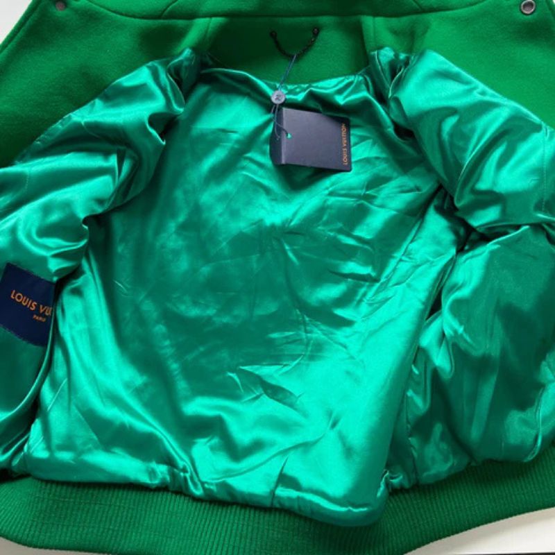 Louis Vuitton Varsity Green and White Jacket