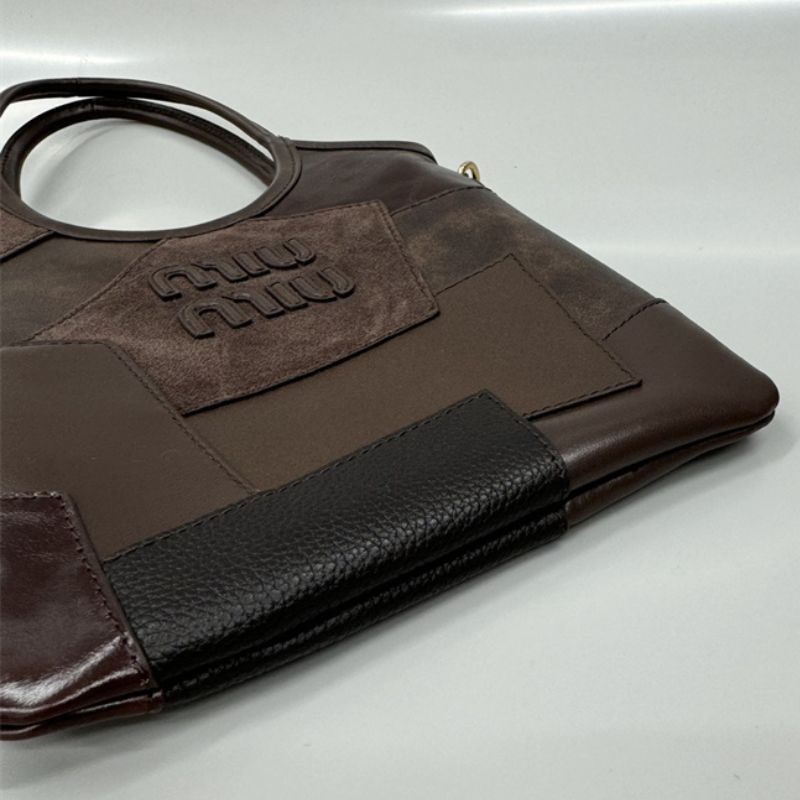Miu Miu Leather Patchwork Ivy Top-Handle Bag