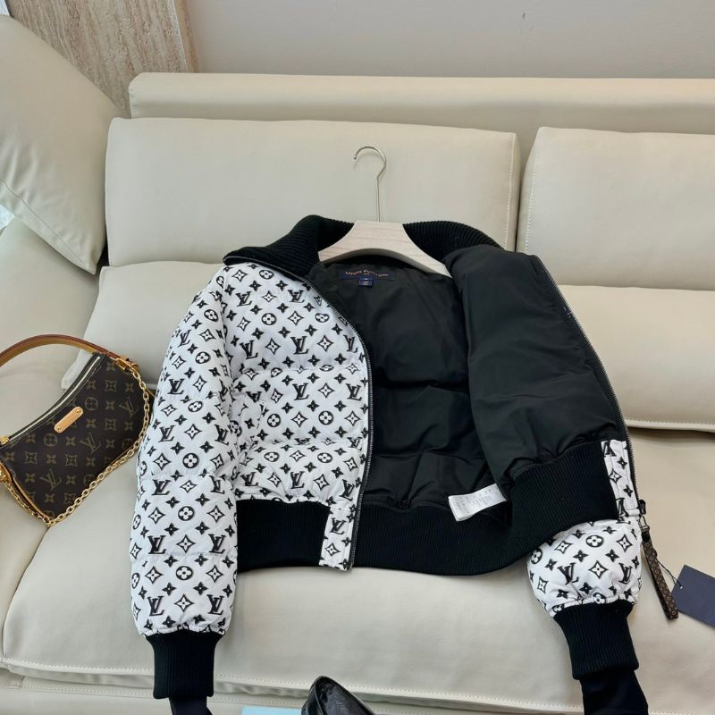 LV 3D Monogram Cropped Puffer Jacket