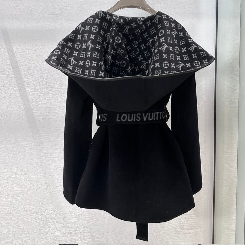 LV Black Coats Jackets WomenS