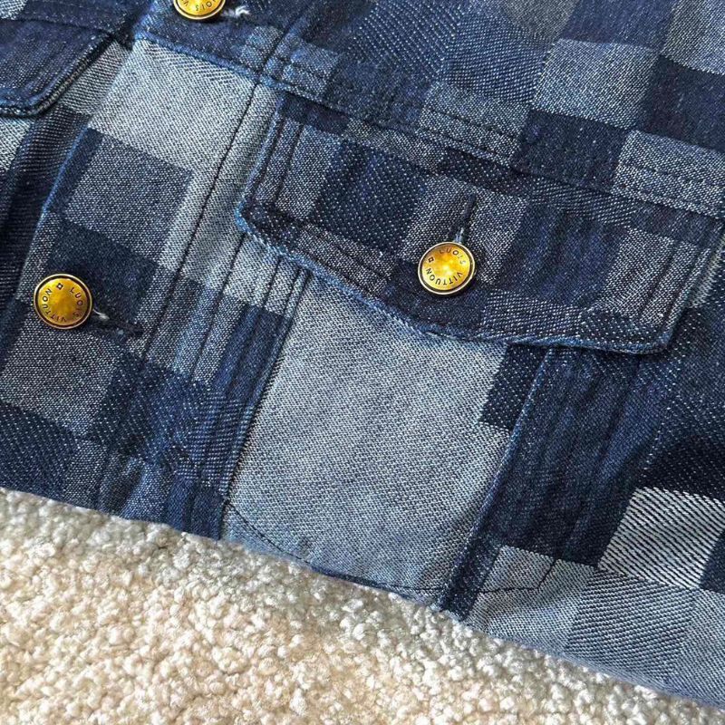 LV Plaid Couple Denim Jacket