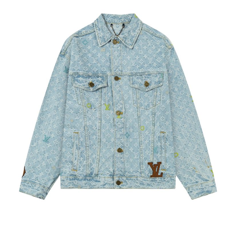LV Vintage Light Blue Denim Jacket