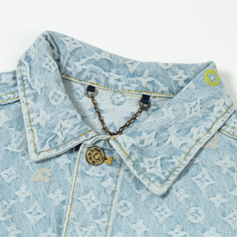 LV Vintage Light Blue Denim Jacket