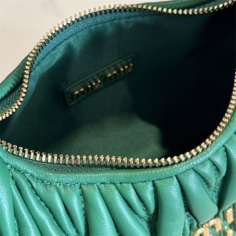Miu Miu Wander Matelasse Leather Hobo Bag