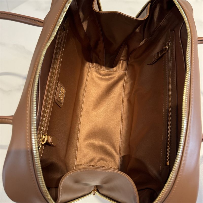 Miu Miu Leather Top handle Bag in Brown