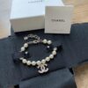 Gold Pearl CC Bracelet