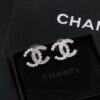Cc earrings Chanel Silver