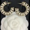 Chanel hoop Pearl Earrings