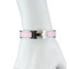H Bracelet Enamel Narrow Pink