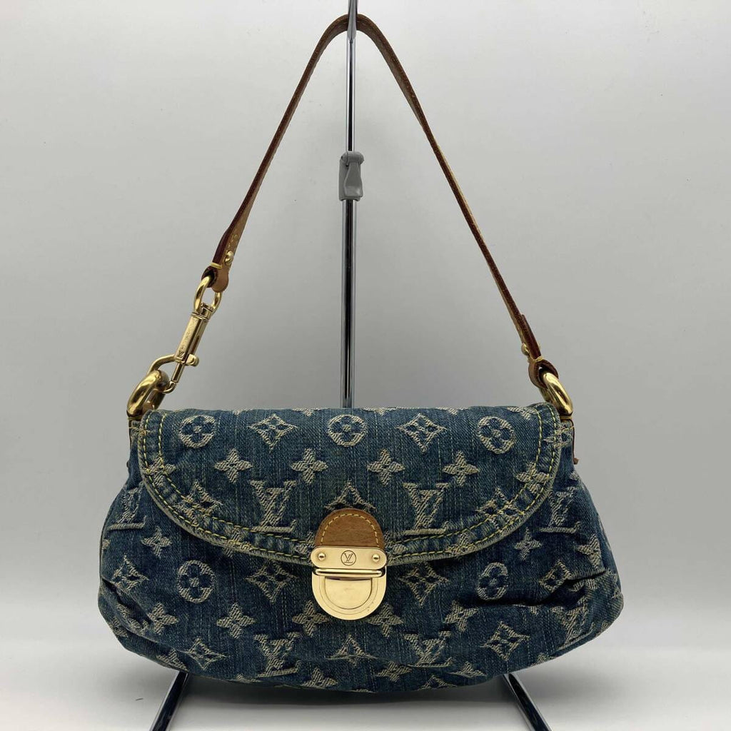 LV Mini Pleaty Blue Denim Bag