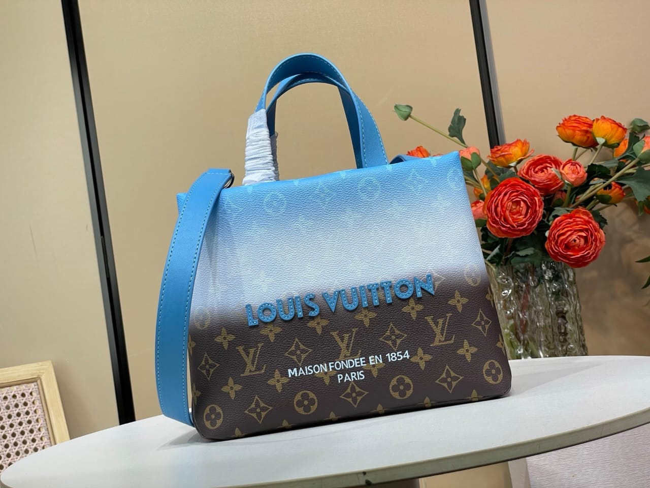 LV Weekend Multicolour Canvas Tote Bag