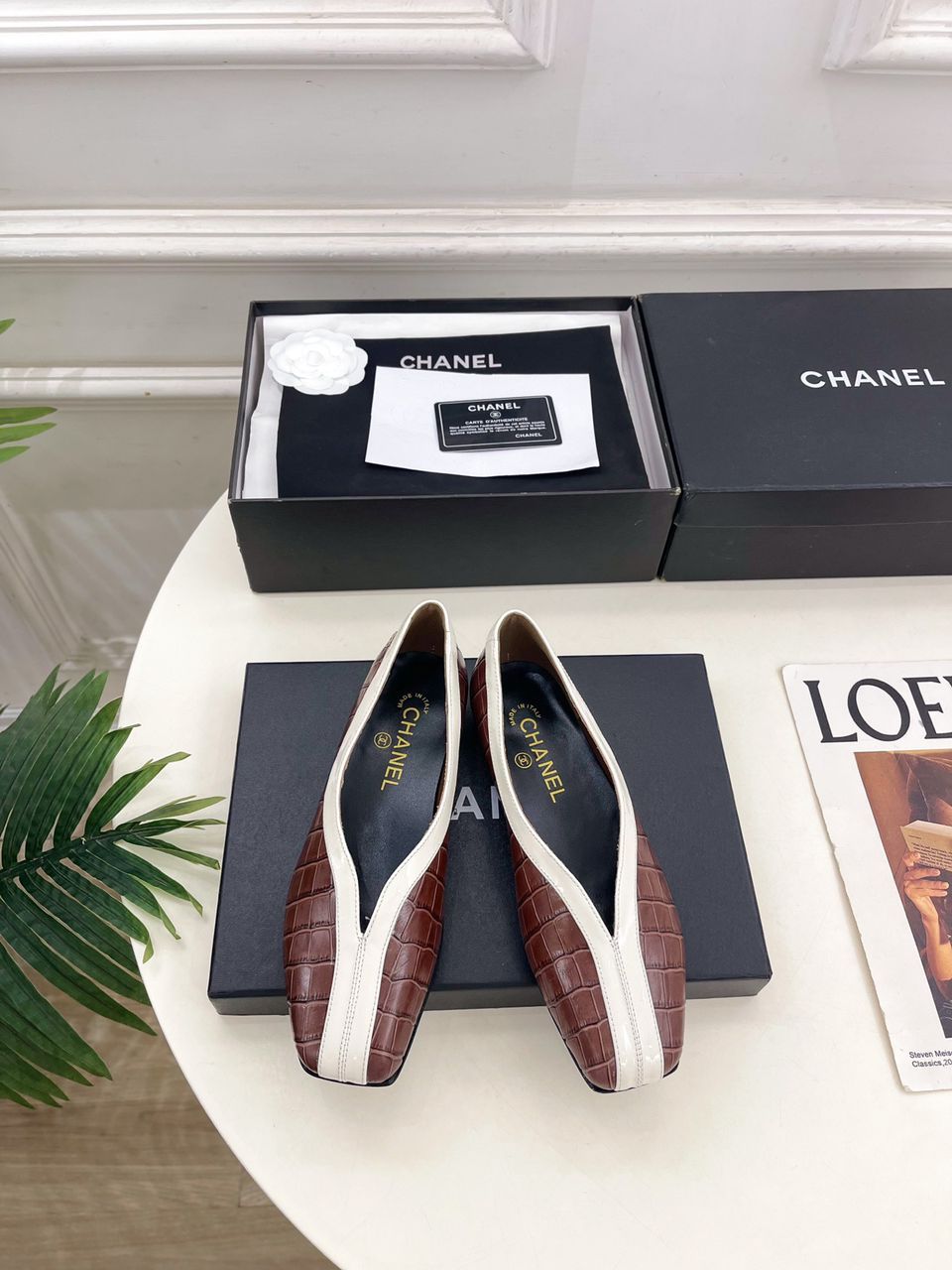 Chanel Ballet Flats Brown