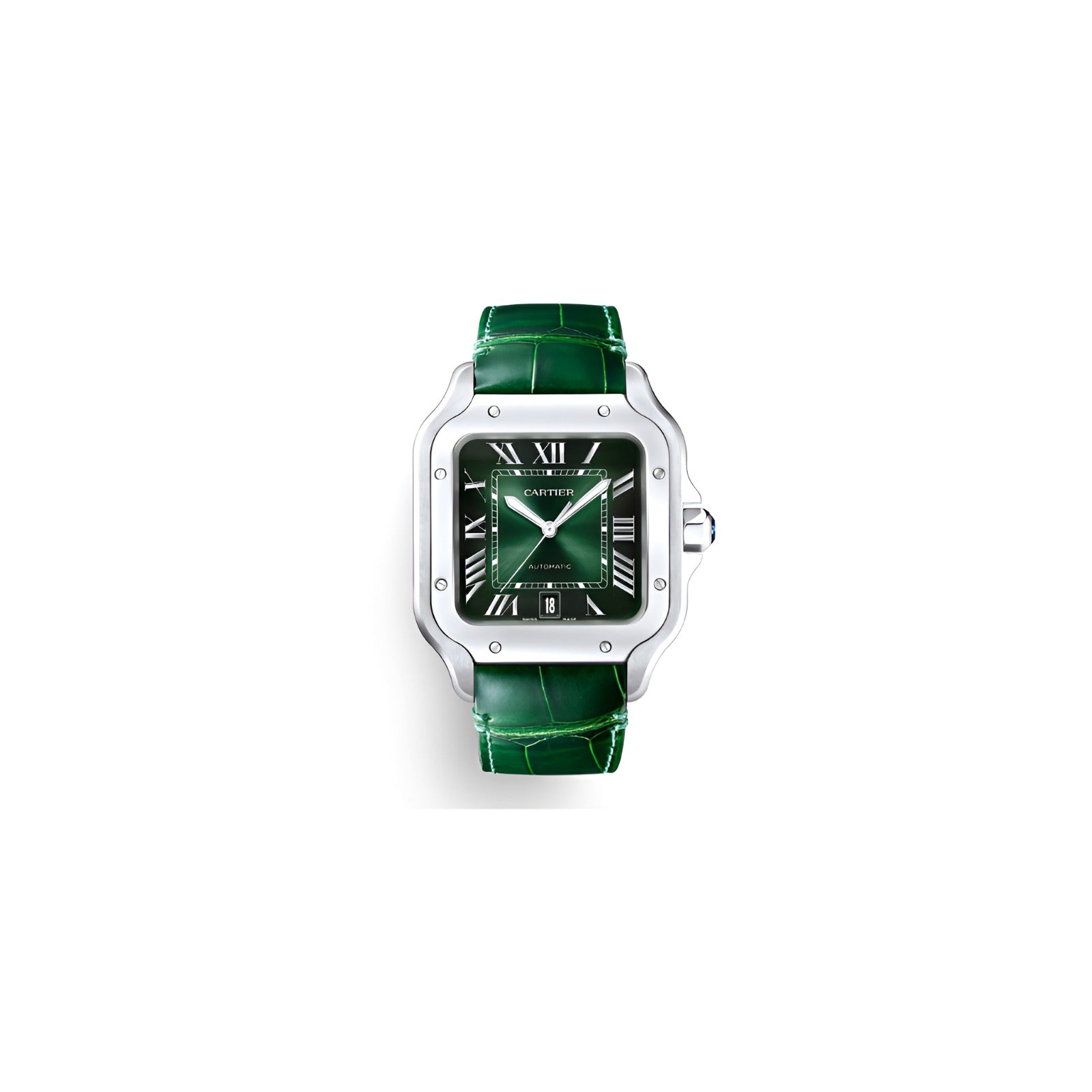 Cartier Santos Green Strap