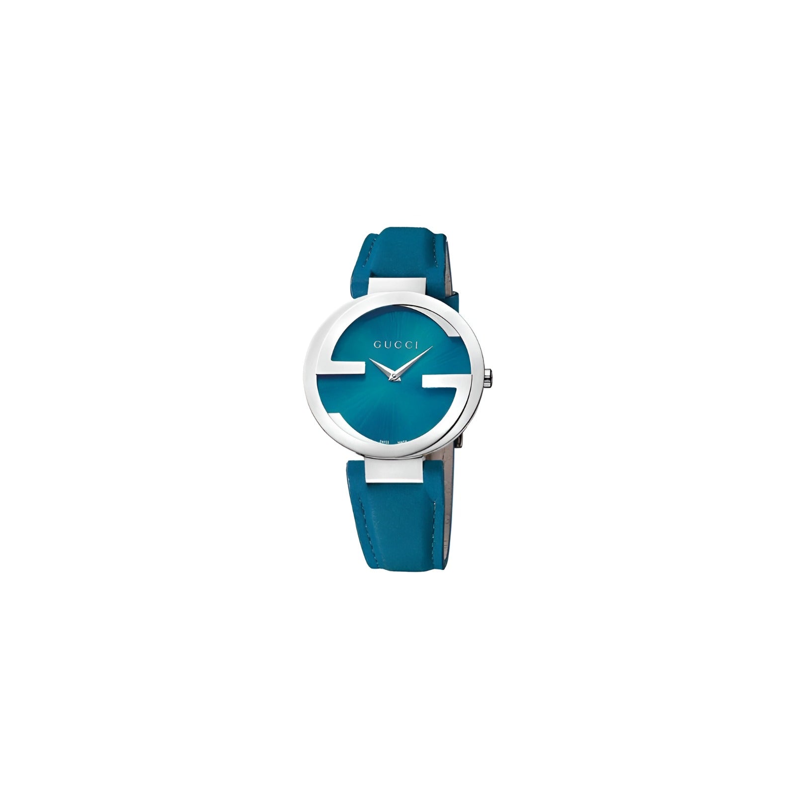 Gucci Blue Leather Blue Dial Quartz Watch