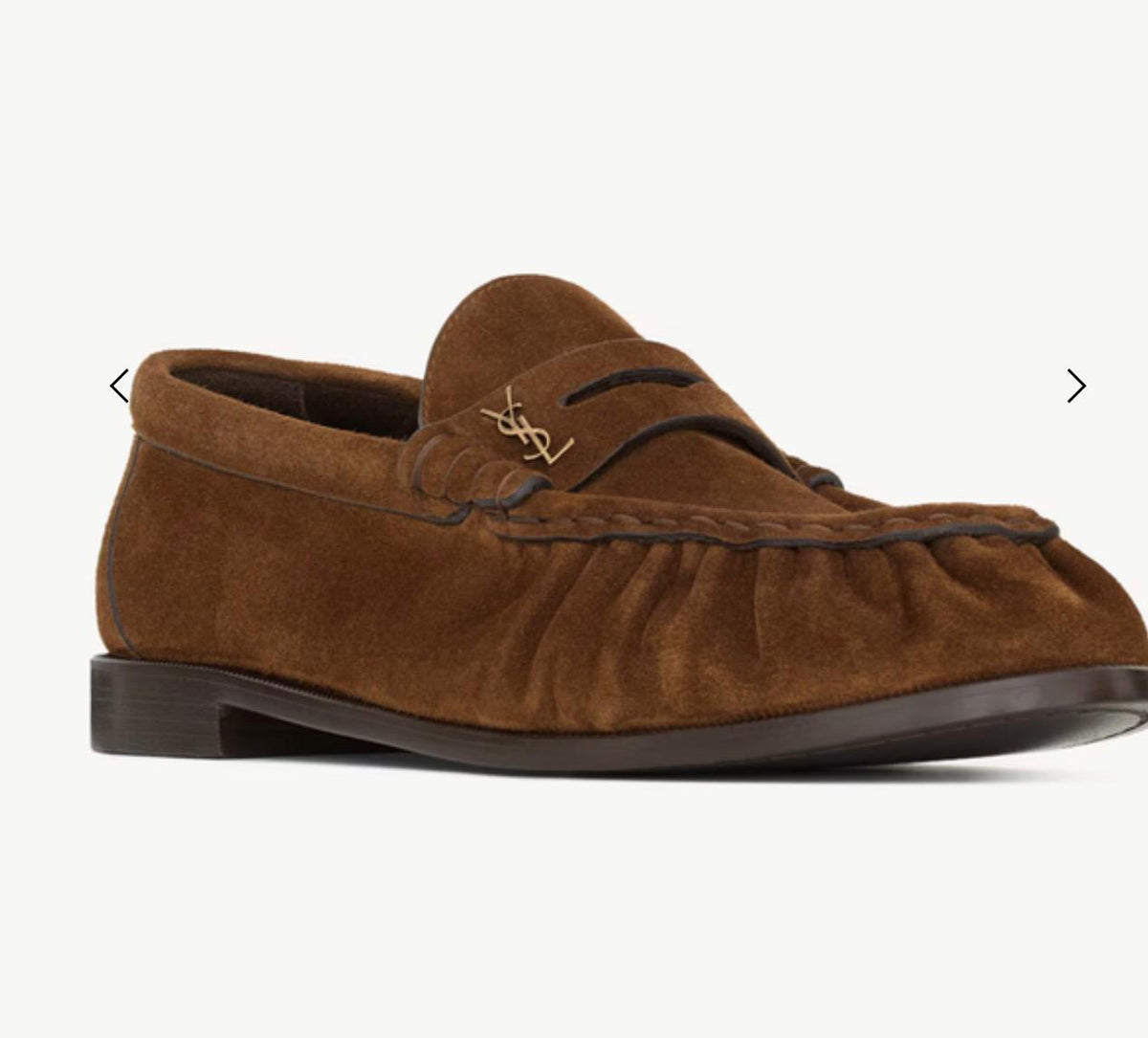 Laurent suede penny loafers