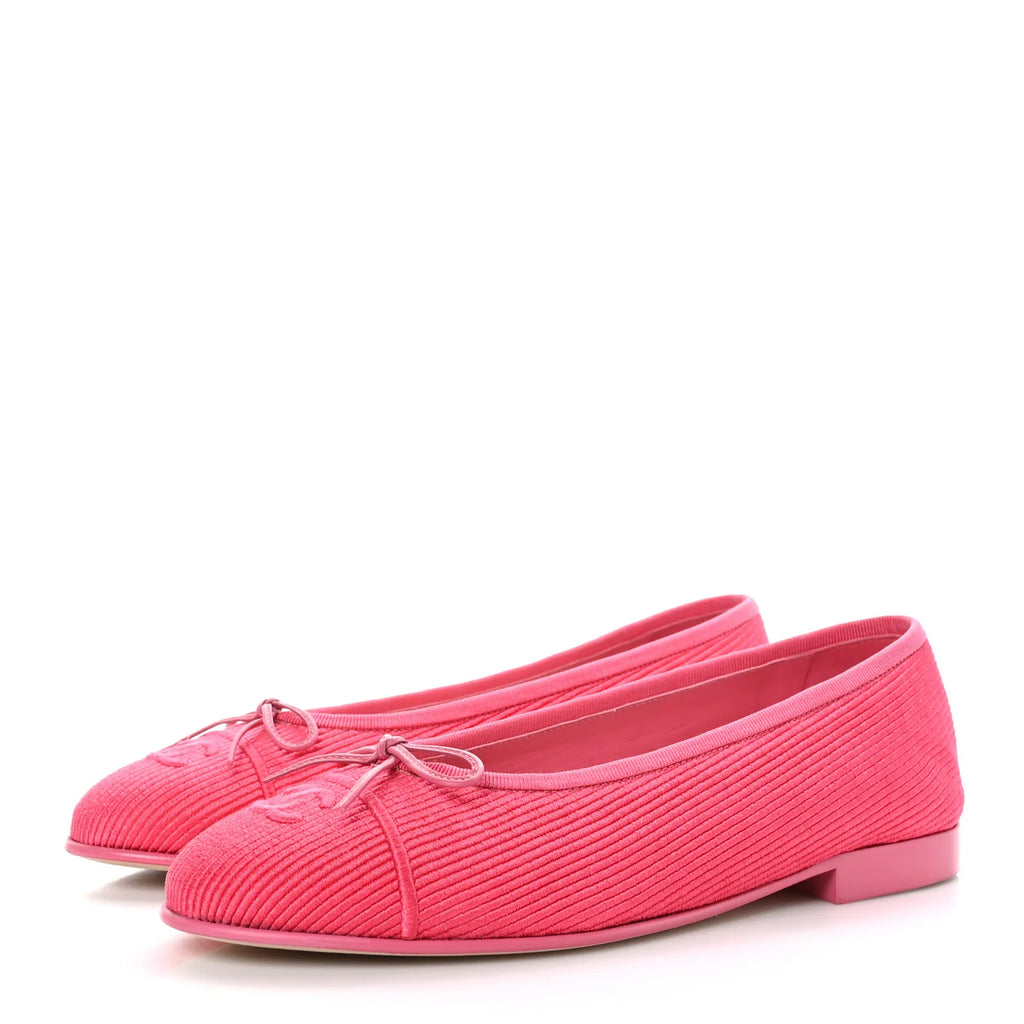 Cap Toe CC Ballerina Flats Dark Pink