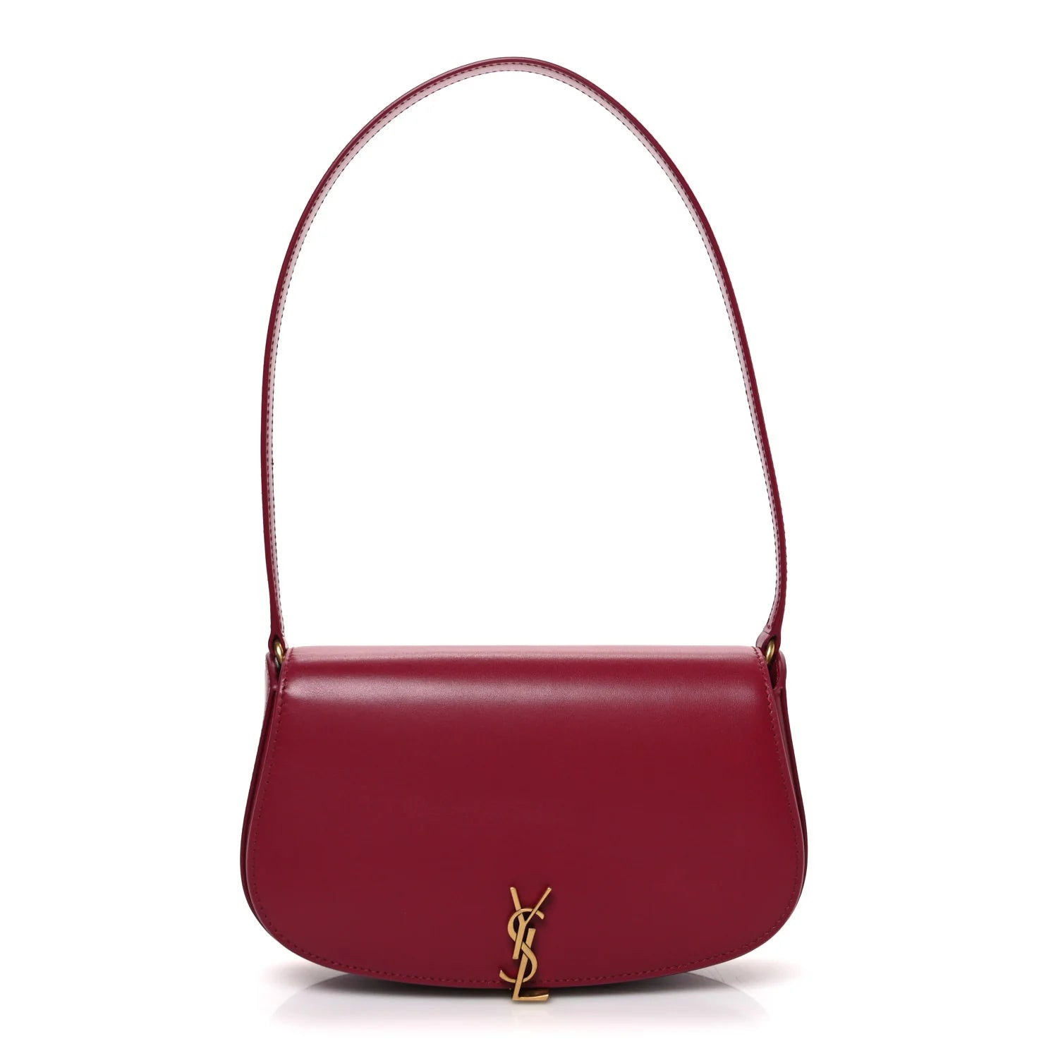 Ysl Calfskin Mini Voltaire Burgundy Bag