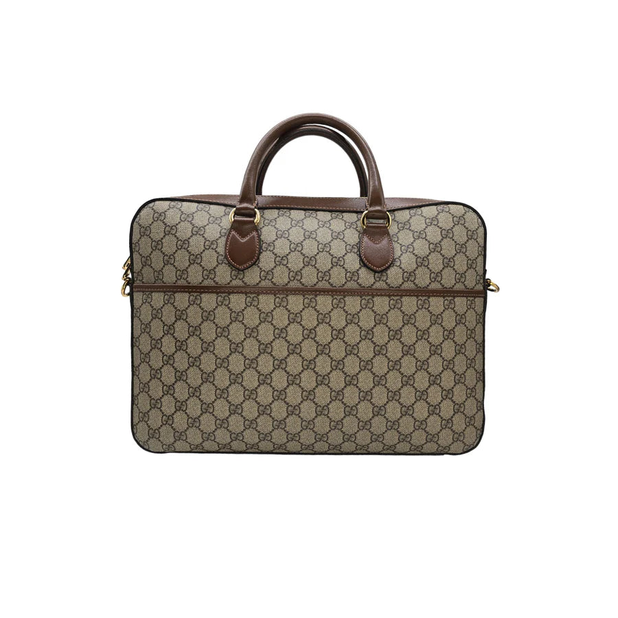 Gucci GG Supreme Business Case Brown