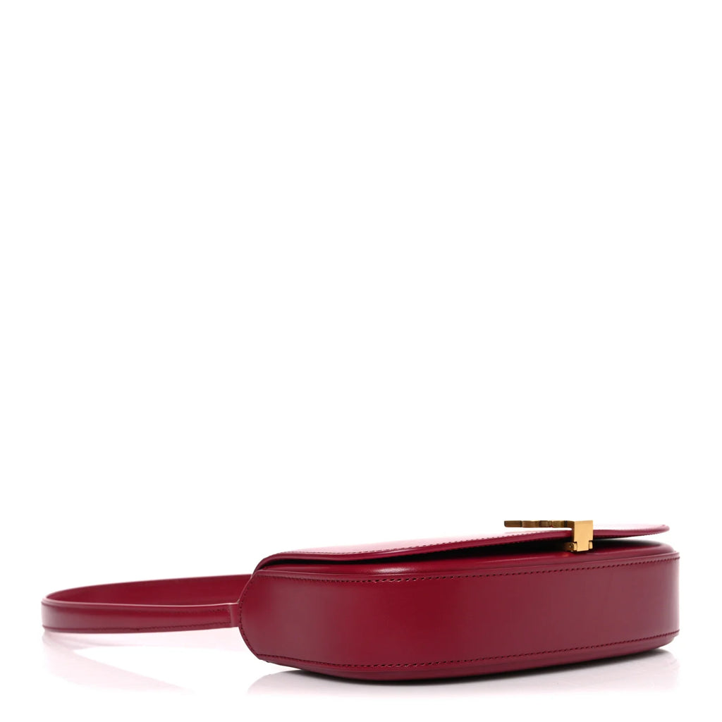 Ysl Calfskin Mini Voltaire Burgundy Bag