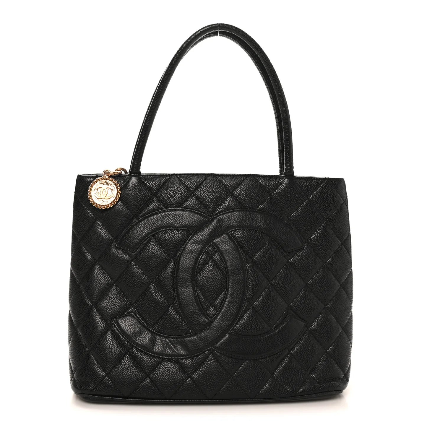 Chanel Quilted Medallion Tote Black