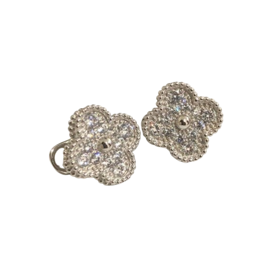 VCA Dot Clover Earrings