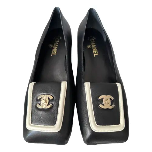 Chanel Tweed Slingback Block Heels