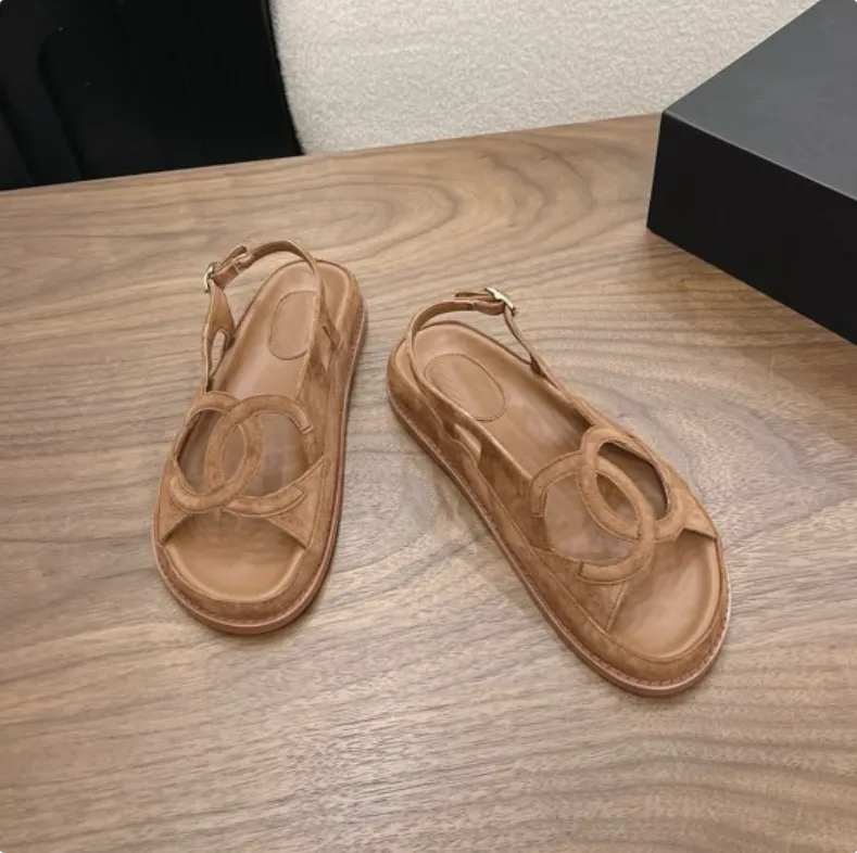Chanel Sandals Brown