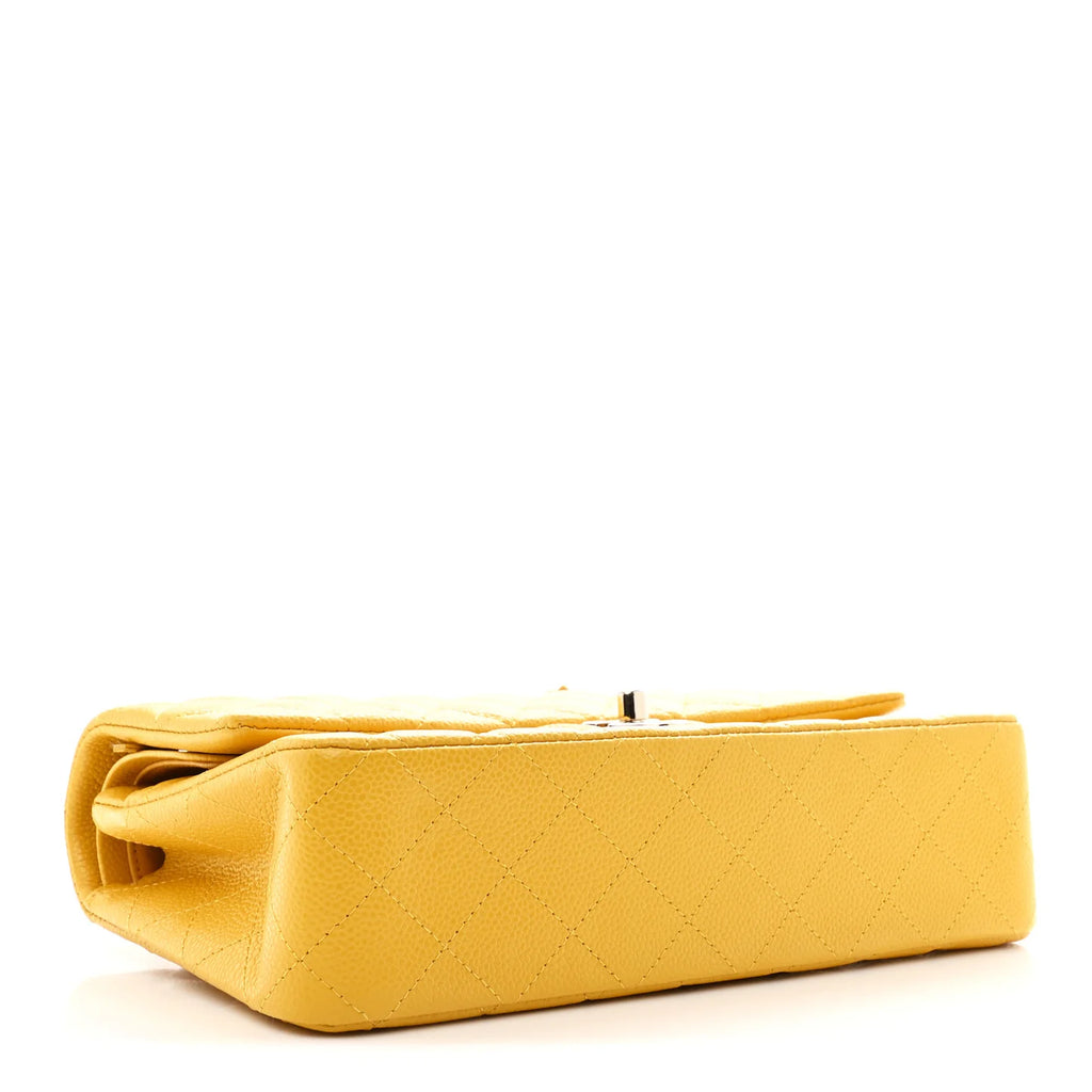 Caviar Double Flap Yellow